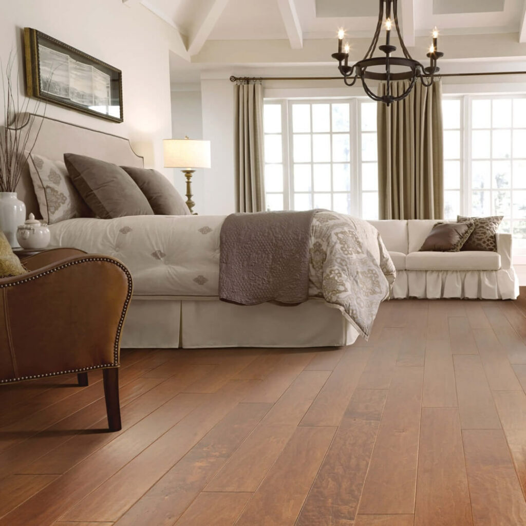 Bedroom Hardwood Flooring | Kelly's Carpet & Furniture